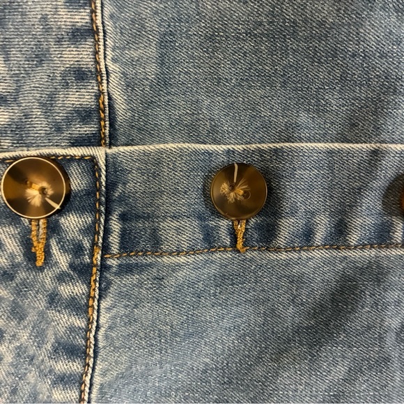 Forever 21 Blue Denim Skirt Button Down Skirt Size Small - Picture 4 of 6